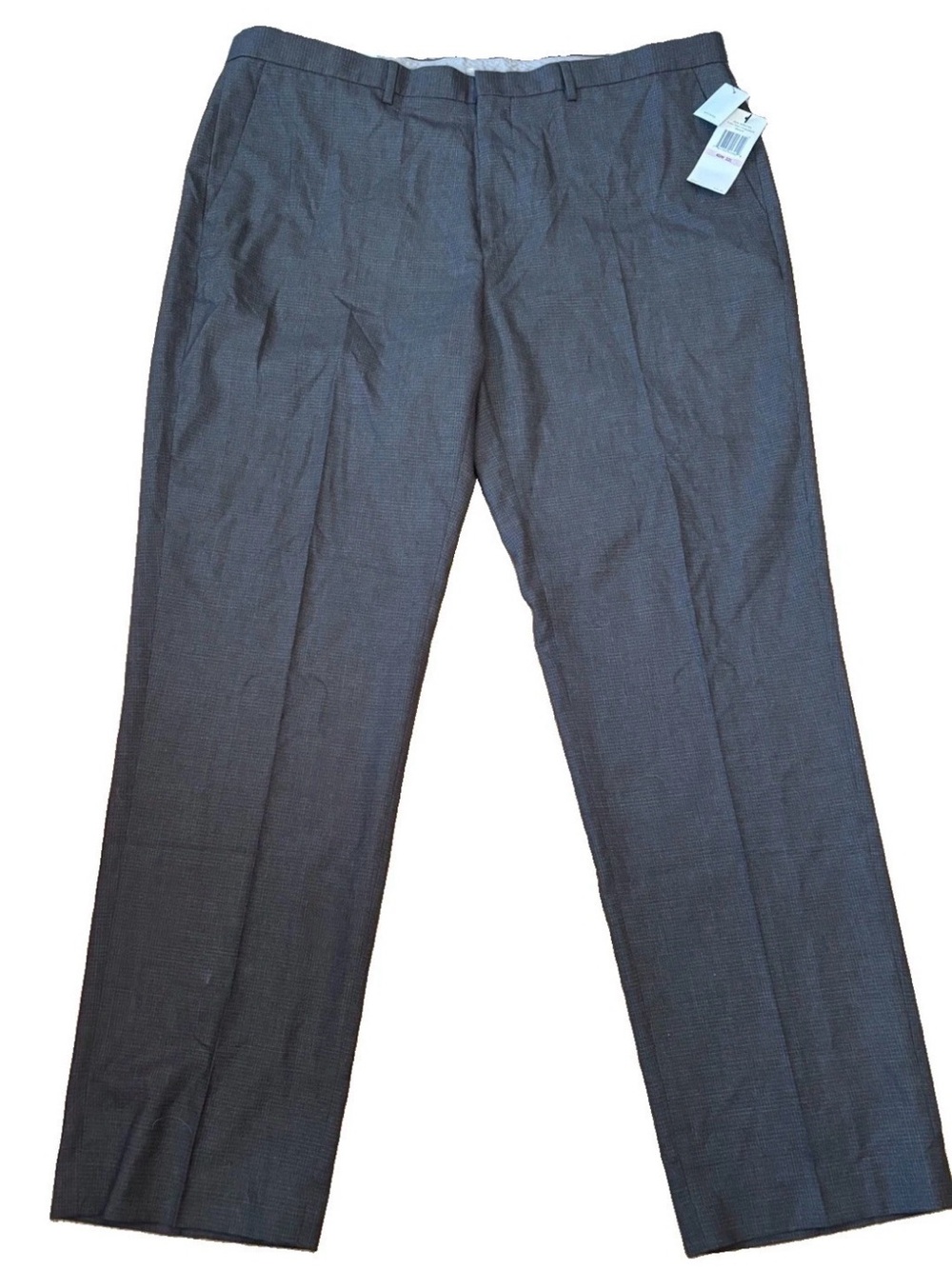 Calvin Klein Men’s Straight Fit Dress Pants - Cinderblock Gray - 40x32